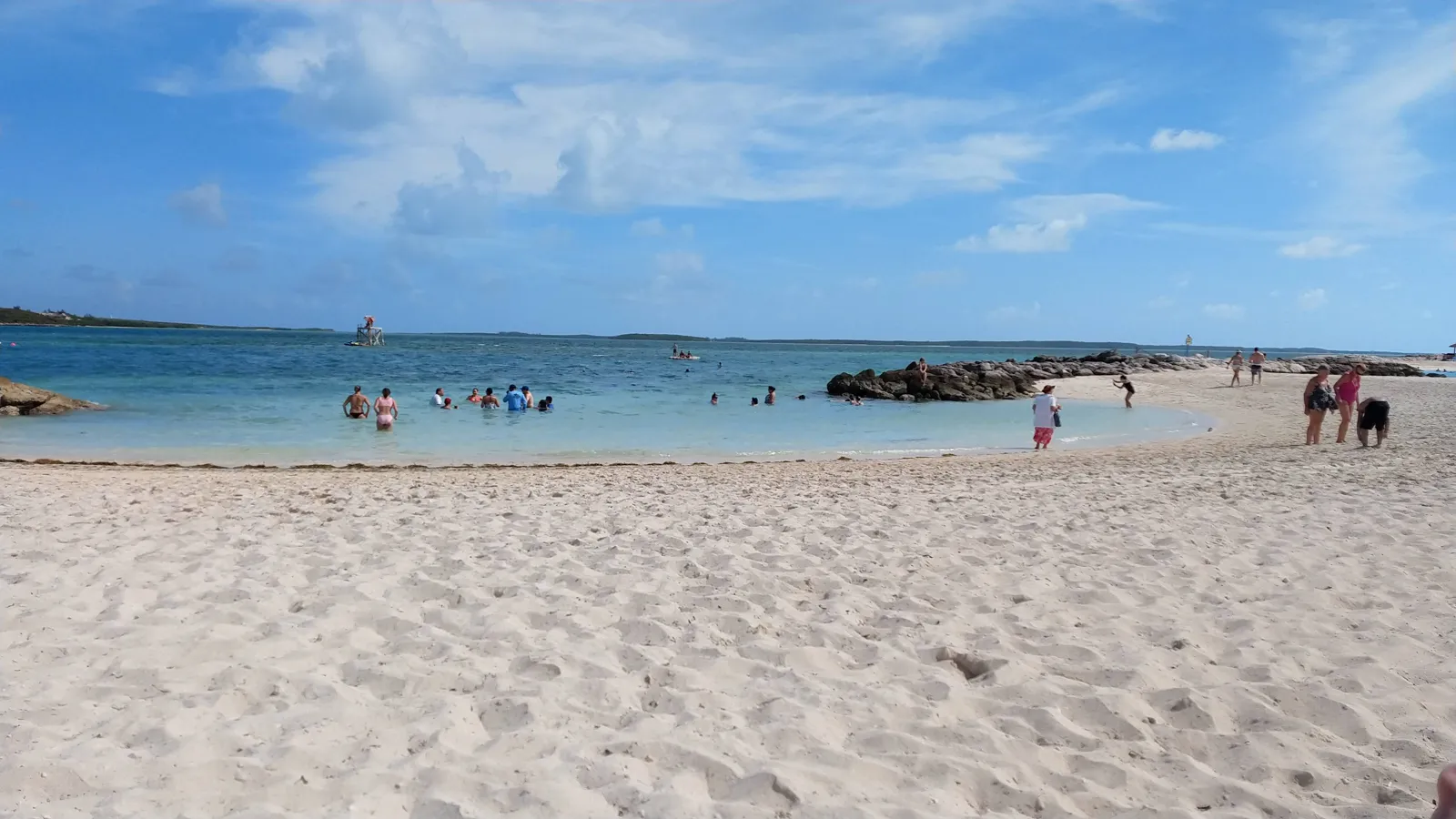 Panorámica de la playa de CocoCay