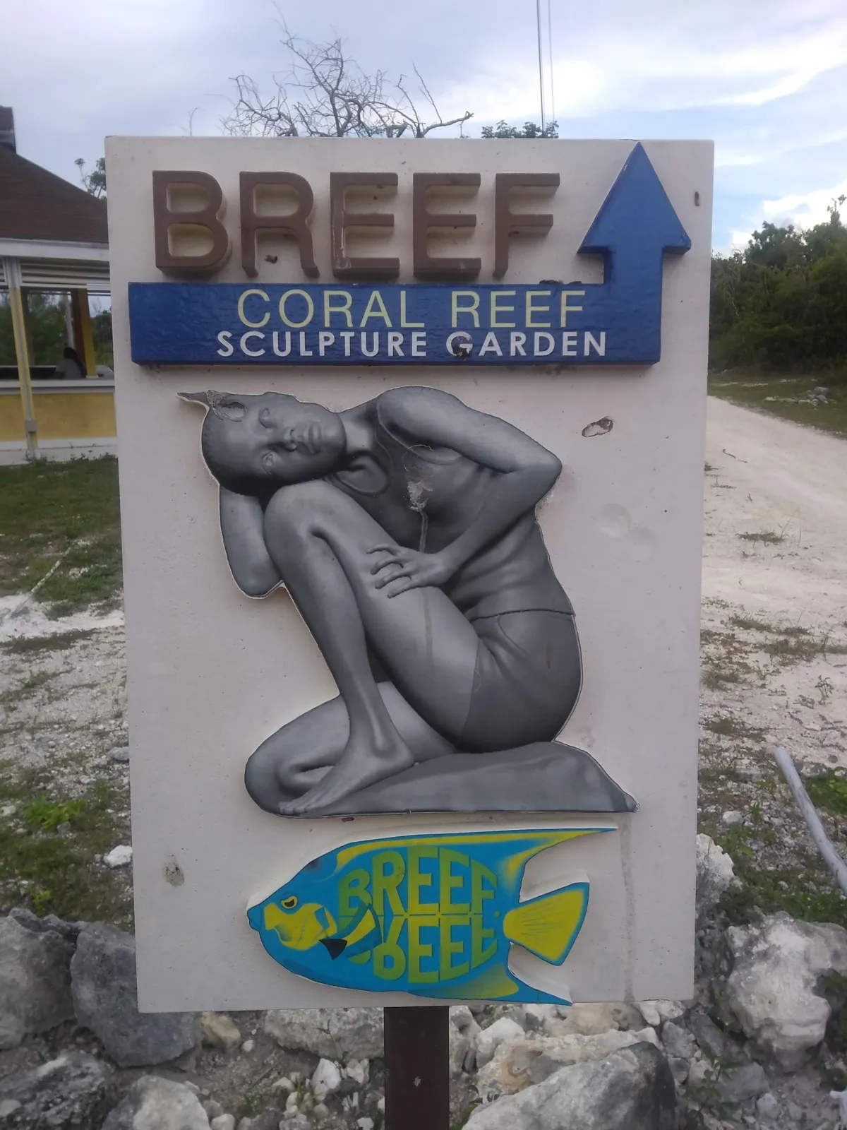 Cartel del Coral Reef Sculpture Garden de la BREEF