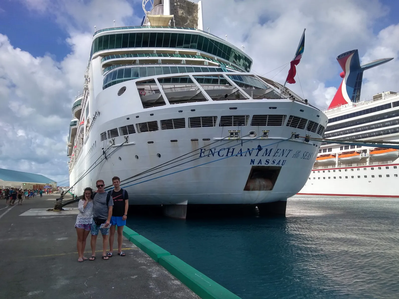 Llegada del crucero al puerto de Nassau
